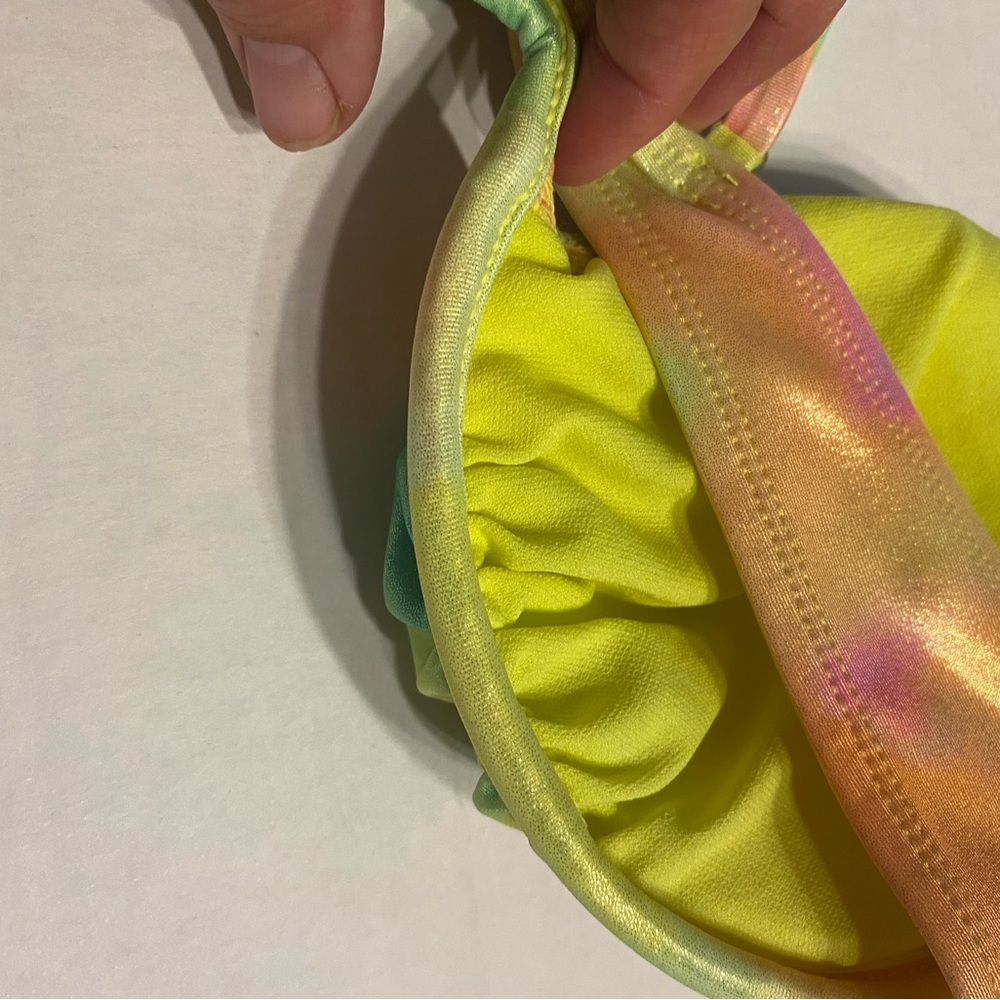 No Boundaries Yellow and Green Bikini Set Vibrant Swimwear - Picture 6 of 7